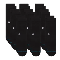 Stance 9 Pack Crew Socks Black Outlet