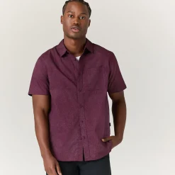 Stance Bales Button Up Cotton Shirt FIG