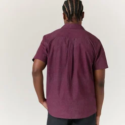 Stance Bales Button Up Cotton Shirt FIG