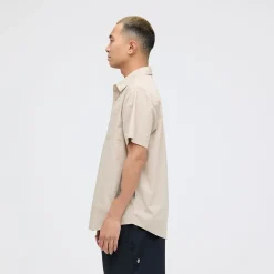 Stance Bales Button Up Organic Cotton Shirt Stringgrey