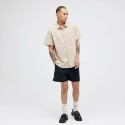 Stance Bales Button Up Organic Cotton Shirt Stringgrey
