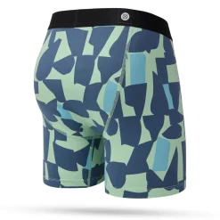 Stance Cotton Boxer Brief Check Up Seablue
