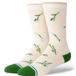 Stance Cotton Crew Light Cushion Socks Wildflower Ivory