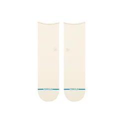 Stance Cotton Quarter Light Cushion Socks Roll Cuff Ivory Hot