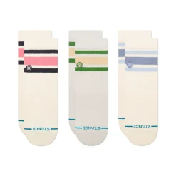 Stance Cotton Quarter Medium Cushion Socks 3 Pack IVORY Best