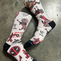 Stance Deadpool X Poly Crew Socks Deadpool Wolverine AOP Canvas Hot