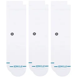 Stance Icon Crew Socks 3 Pack White Sale