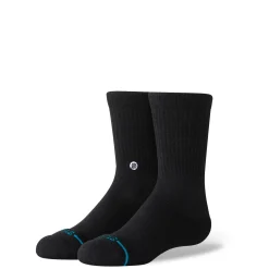 Stance Icon Kids Crew Socks BLACK Hot