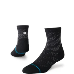 Stance Light Performance Quarter Socks Run Light Black