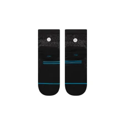 Stance Light Performance Quarter Socks Run Light Black