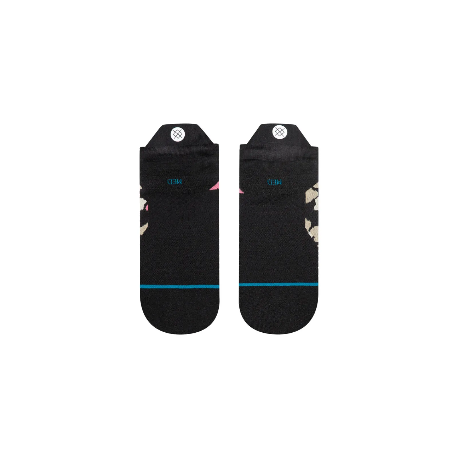 Stance Light Performance Tab Socks Camo Floral Black Outlet