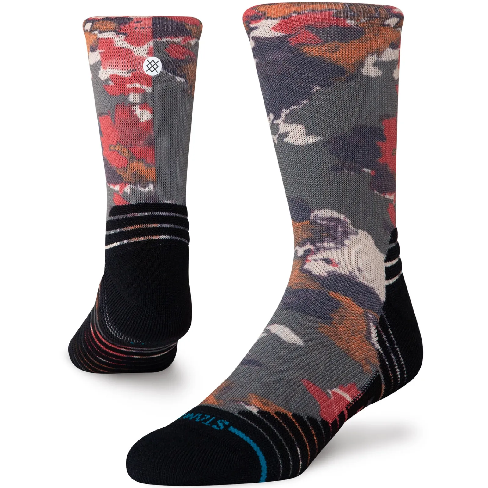 Stance Medium Performance Crew Socks In The Beds Military Green Discount