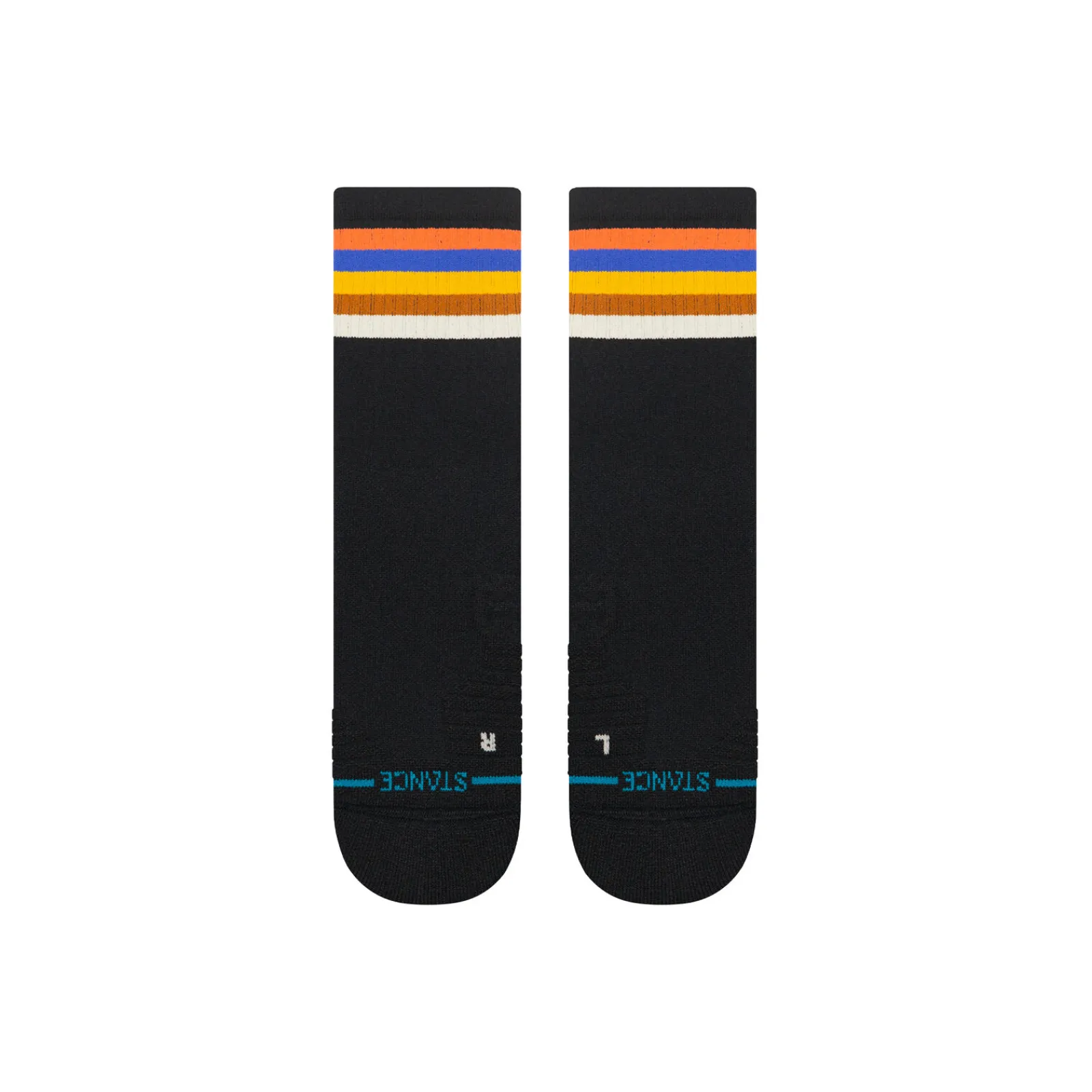Stance Medium Performance Crew Socks Maliboo Ribbed Coral New