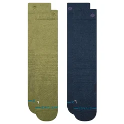 Stance Medium Poly Snow Otc Socks 2 Pack Iconic Chive