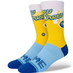 Stance Milwaukee Brewers City Connect Crew Socks WHITE Discount