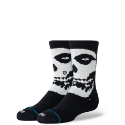 Stance Misfits X Kids Cotton Crew Socks Misfits Beware Black
