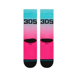 Stance MLB 2025 City Connect Crew Socks Miami Marlins Pink New