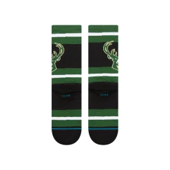 Stance NBA 2024 Prep Crew Socks Milwaukee Bucks Clearance