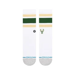 Stance NBA 2024 Tube Crew Socks Milwaukee Bucks New