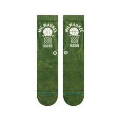 Stance NBA 2024 Vintage Crew Socks Milwaukee Bucks Clearance