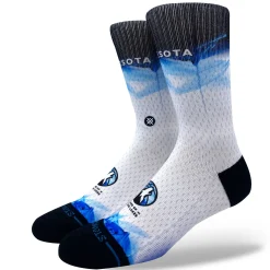 Stance X NBA 2025 City Edition Poly Crew Socks Minnesota Timberwolves New