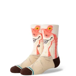 Stance Star Wars| Phantom Menace Kids Crew Socks Jar Jar Vintagewhite Hot