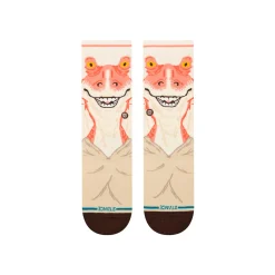 Stance Star Wars| Phantom Menace Kids Crew Socks Jar Jar Vintagewhite Hot